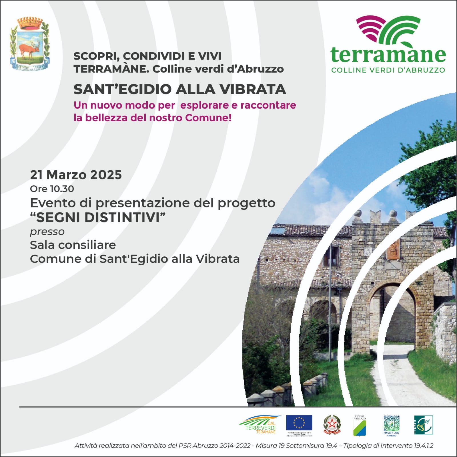 Evento Presentazione Progetto Segni Distintivi 2025 Copertina